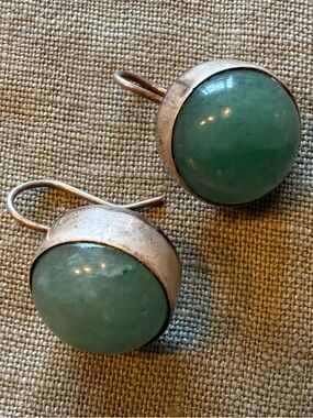Blue/Green Stone Drop Earrings